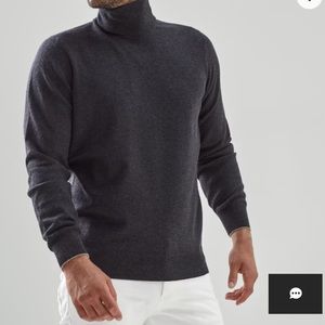 Brunello Cucinelli mens 100% cashmere turtleneck sweater